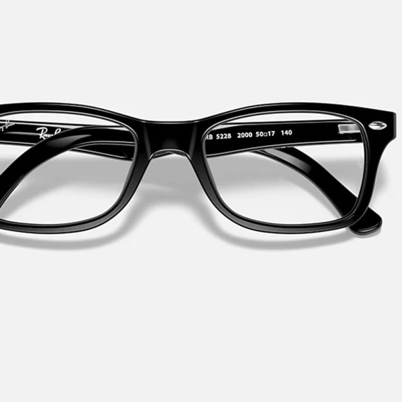 Ray Ban RX5228 Eyeglasses RX 5228 Eye Glasses 2000 Unisex Square Frame 53mm New - Picture 1 of 6